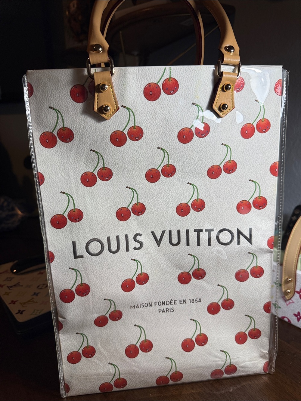 Louis Vuitton x Takashi Murakami Cherries Shopping Bag🍒